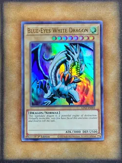 Yugioh Blue-Eyes White Dragon LDS2-EN001 Ultra Rare 1st Ed GOLD NM - Image 1