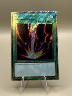Yugioh Raigeki RA03-EN083 Platinum Secret Rare 1st Edition - Image 1