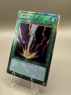 Yugioh Raigeki RA03-EN083 Platinum Secret Rare 1st Edition - Image 3