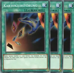 yugioh 3x Kartenzerstorung SR13-DE032 COMMON DEUTSCH - Image 1