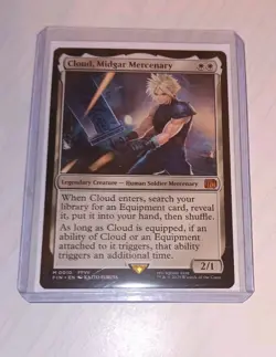 Magic Final Fantasy Cloud, Midgar Mercenary Card #0010 Regular Rare - Image 1
