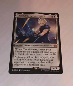 Magic Final Fantasy Cloud, Midgar Mercenary Card #0010 Regular Rare - Image 3