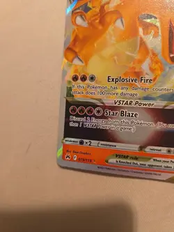 Pokemon TCG Charizard VSTAR Crown Zenith Holo Ultra Rare Card 019/159 - Image 5
