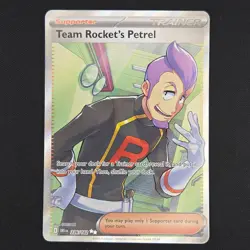 Pokemon TCG Card Team Rocket's Petrel 226/182 Destined Rivals Full Art - NM - Image 1
