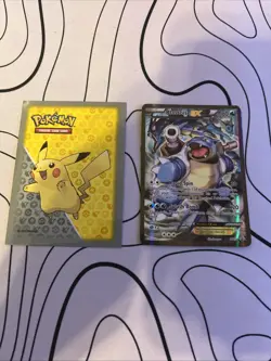 Pokemon TCG Blastoise EX XY122 Full Art Holo Black Star Promo Card Sleeved - Image 2