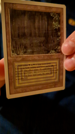 (2) Magic: The Gathering Revised Edition Multi-land cards Bayou and Badlands - Image 2