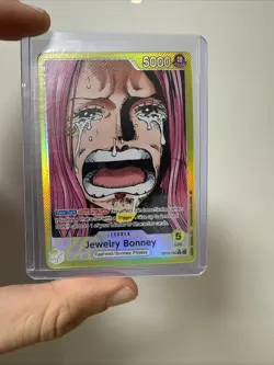 One Piece TCG OP13-100 Jewelry Bonney Alt Art Leader AA Card Game - Image 1