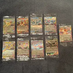 Prismatic Evolutions Surprise Box Stamped EX Promo Cards 9/9 Complete Set Sealed - Image 1