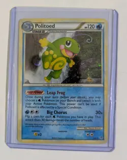 Pokemon TCG Politoed 7/95 Holo Card 2010 English Naoyo Kimura Art - Image 2