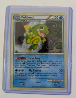 Pokemon TCG Politoed 7/95 Holo Card 2010 English Naoyo Kimura Art - Image 3