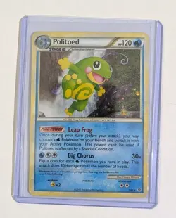 Pokemon TCG Politoed 7/95 Holo Card 2010 English Naoyo Kimura Art - Image 5