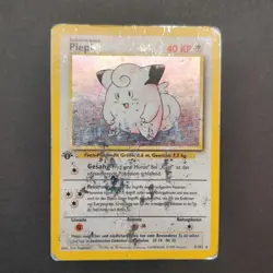 Pokemon TCG Karte - 1. Edition Piepi 05/102 Rare Holo Base Set 5/102 - Image 2