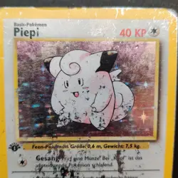 Pokemon TCG Karte - 1. Edition Piepi 05/102 Rare Holo Base Set 5/102 - Image 3