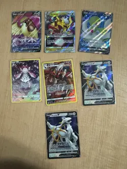 Pokemon TCG NM Lot, Rare, Vintage, Holo, EX, V, V Max, V Star Card Lot 14 Cards - Image 1