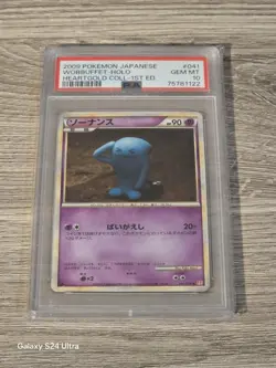 PSA 10 L1 2009 Wobbuffet-Holo 041/070 Pokemon Cards Heartgold Collection-1ST ED. - Image 1