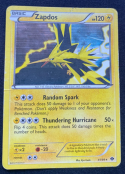 Zapdos 41/99 Holo Rare Black & White Next Destinies Pokemon Card HP - Image 1