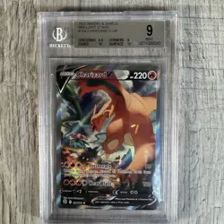 Charizard V UR #154 Brilliant Stars Pokemon Card - BGS 9 MINT - Image 1