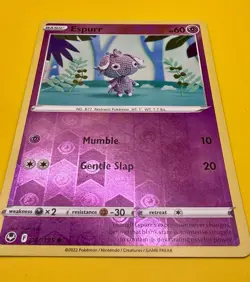 Espurr Crochet 081/195 Reverse Holo Silver Tempest Pokemon Card NM - Image 4