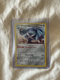Metagross 119/195 Holo Rare Sword & Shield Silver Tempest Pokemon Card - Image 1