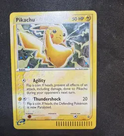 Pikachu #012 w/ Swirl Black Star Promo Holo Card 2003 Pokemon TCG LP/NM - Image 2