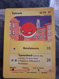 Pokemon Card - Voltorb Reverse Holo - 64/147 Aquapolis ENG - Image 1