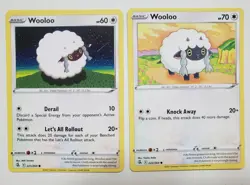 Wooloo 221/264 & 222/264 NM / M - Fusion Strike Pokemon Card - Yukiko Baba Art - Image 1
