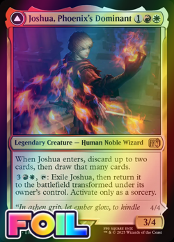 x1 Joshua, Phoenix's Dominant // Phoenix, Warden of Fire FOIL FIN MTG 229 1x - Image 1