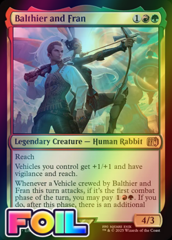 x1 Balthier and Fran FOIL FIN Final Fantasy MTG 213 M/NM 1x - Image 1