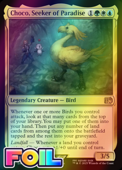 x1 Choco, Seeker of Paradise FOIL FIN Final Fantasy MTG 215 M/NM 1x - Image 1