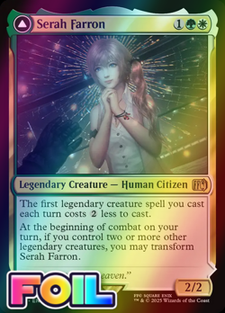 x1 Serah Farron // Crystallized Serah FOIL FIN Final Fantasy MTG 240 M/NM 1x - Image 1