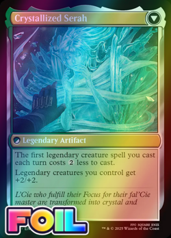 x1 Serah Farron // Crystallized Serah FOIL FIN Final Fantasy MTG 240 M/NM 1x - Image 2