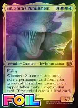 x1 Sin, Spira's Punishment FOIL FIN Final Fantasy MTG 242 M/NM 1x - Image 1