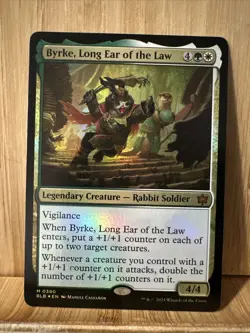 Byrke, Long Ear of the Law Bloomburrow Foil - Image 1