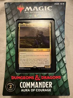 Magic The Gathering Dungeons and Dragons Commander Deck Aura of Courage Sealed - Image 1