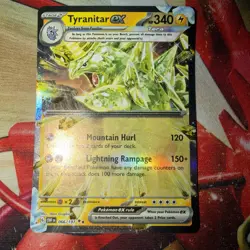 Tyranitar EX Holo 66/197 Pokemon SV: Obsidian Flames NM - Image 1