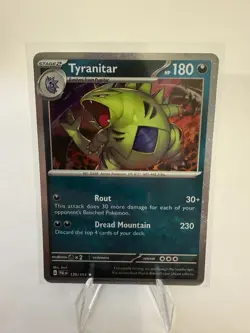 Tyranitar 135/193 Cosmos Holo Pokemon Paldea Evolved - Image 1