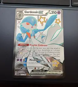 Gardevoir ex Shiny Ultra Rare SV: Paldean Fates 217/091 NM Pokemon - Image 1