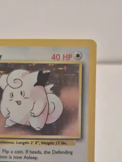 Pokemon TCG Clefairy Base Set Holo Unlimited Rare Card - Image 2