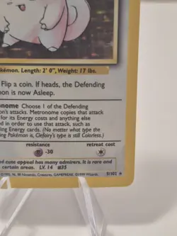 Pokemon TCG Clefairy Base Set Holo Unlimited Rare Card - Image 3