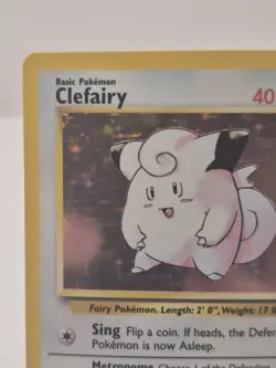 Pokemon TCG Clefairy Base Set Holo Unlimited Rare Card - Image 5