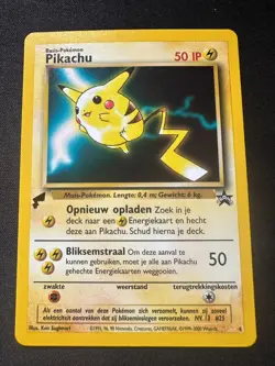 Pokemon 'Movie' Pikachu Dutch Pikachu World Collection 2000 Promo 4 - Image 1