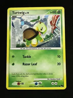 Turtwig #17/17 - Pokemon TCG - POP Series 6 - Holo - NM - Image 1