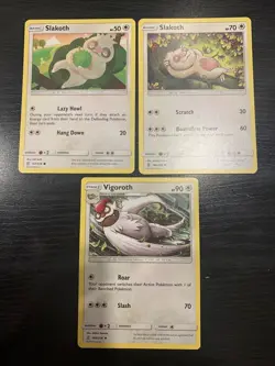 Slakoth 167/236, 168/236 & Vigoroth 169/236 NM Lot Unified Minds - Image 1
