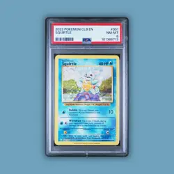 2023 Pokemon CLB EN #001/034 Squirtle PSA 8 NM-MT TCG Starter/Basic Pokemon - Image 2