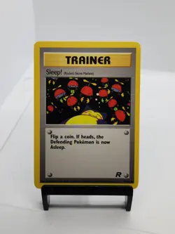 Pokemon TCG Sleep! Trainer Team Rocket Set Common 79/82 1999 WOTC Vintage - Image 1
