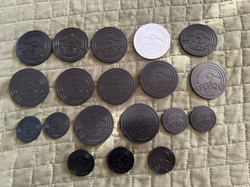 Pokemon TCG lot of 36 Official Coins Jumbo Standard and Metal (no duplicates) - Image 2