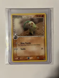 Pokemon TCG Chikorita (Delta Species) 44/101 Dragon Frontiers - LP/MP Condition! - Image 1
