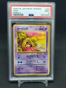 1998 Jynx #124 Japanese Vending Series 2 PSA 9 Mint Pokemon TCG - Image 1