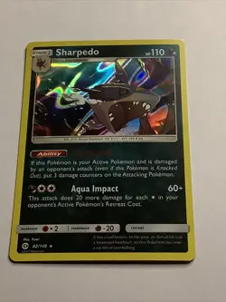 Pokemon : SM BASE SET SHARPEDO 82/149 RARE HOLO A-38 - Image 1
