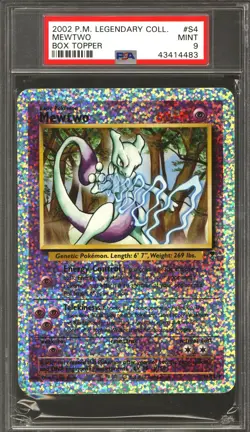 Pokemon Legendary Collection Jumbo Box Topper Mewtwo S4/S4 PSA 9 *483 - Image 1